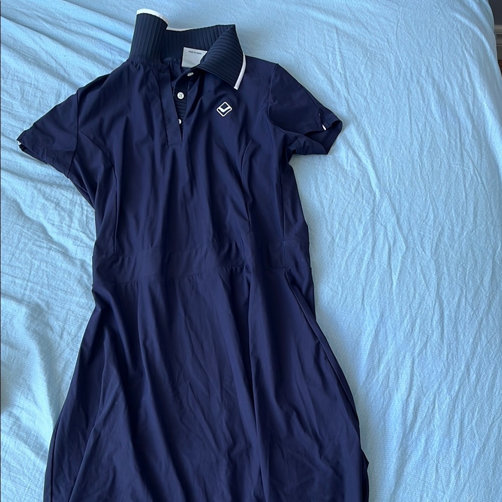 Navy Blue Polo Dress